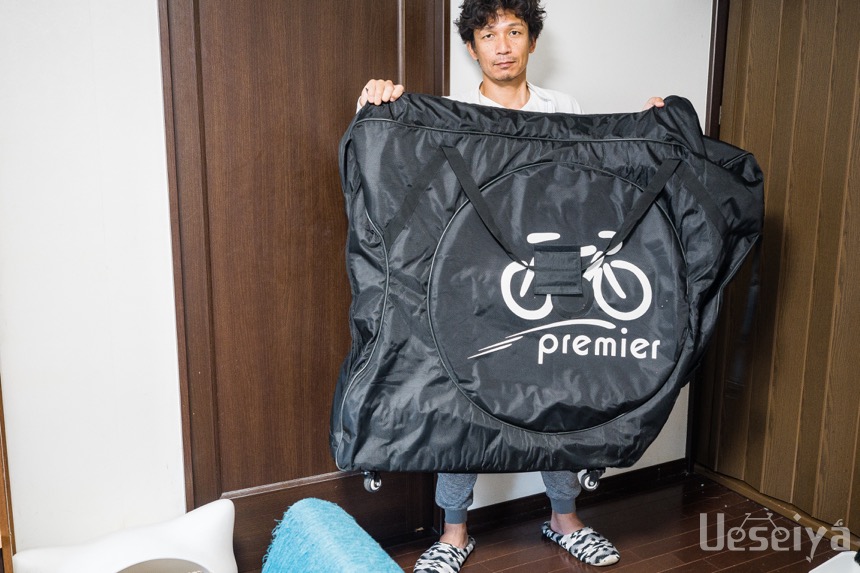 Premierバイクバッグ広げた感じ