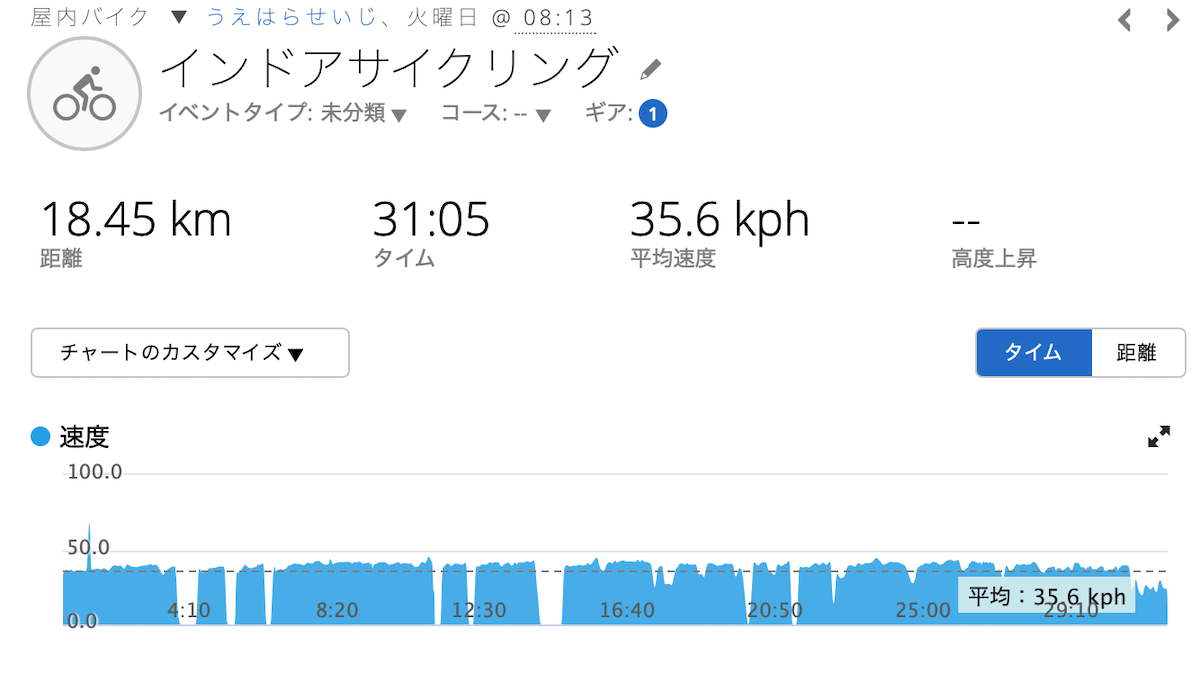 GARMINのデータ